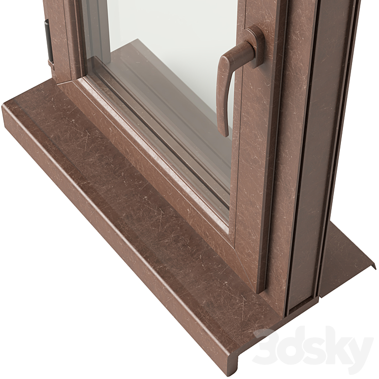 Double Glazed Window VOL. 01 3DS Max Model - thumbnail 2