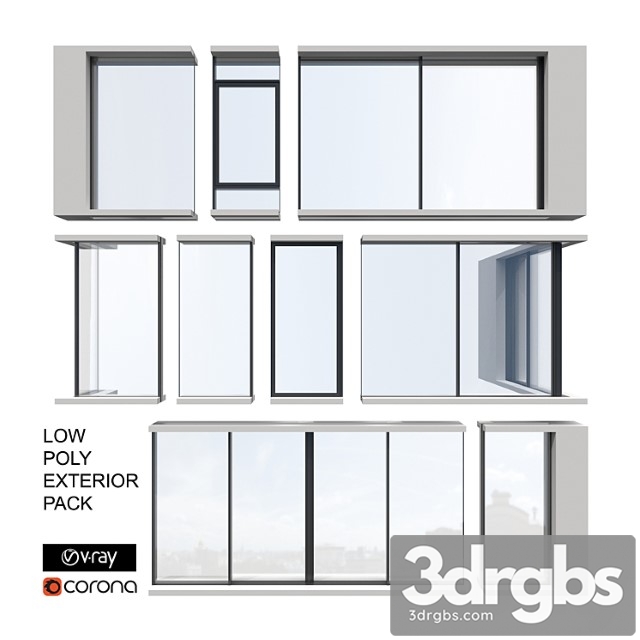 Exterior sliding system set - thumbnail 1