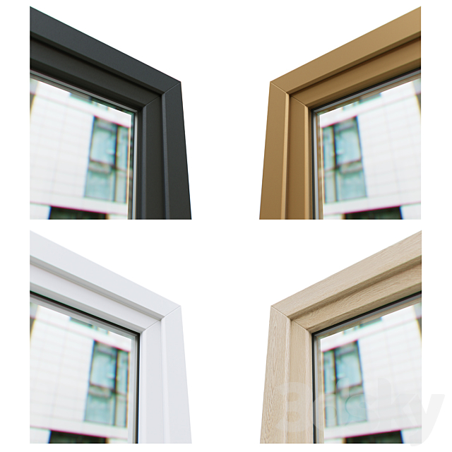 Exterior windows (optimized) v.02 3ds Max - thumbnail 2