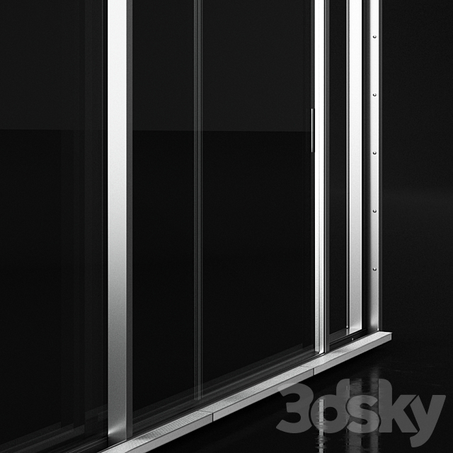 Flush frame swiss window 3DS Max Model - thumbnail 3