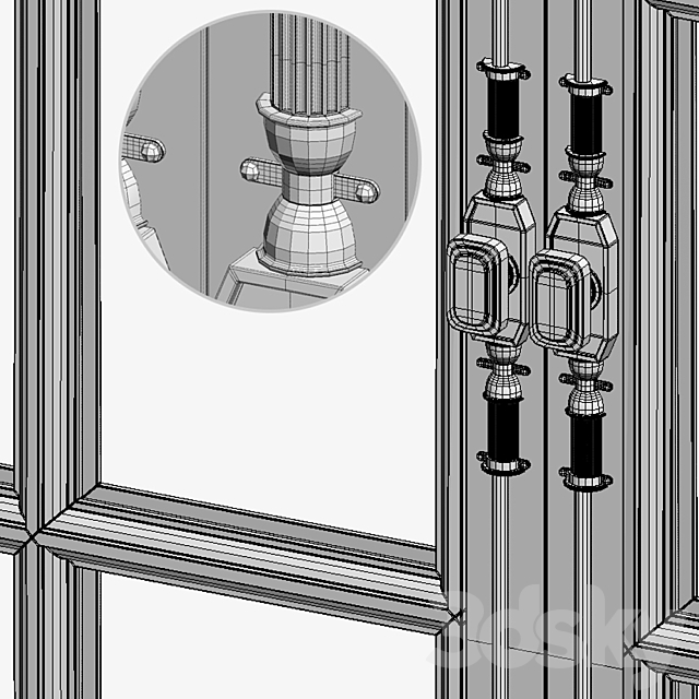 FRENCH WINDOW ?1 1500×2000 (CORONA_VRAY) 3DSMax File - thumbnail 3