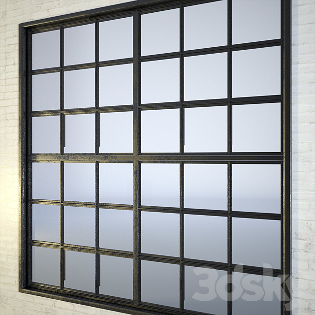 Industrial Factory Windows 3DS Max Model - thumbnail 3