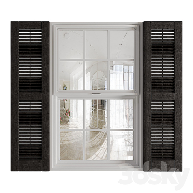 Louvered Shutters 3ds Max - thumbnail 1