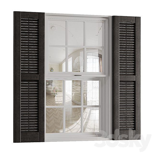 Louvered Shutters 3ds Max - thumbnail 2