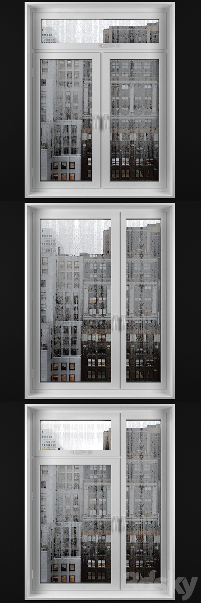 Misted windows 3DS Max Model - thumbnail 2