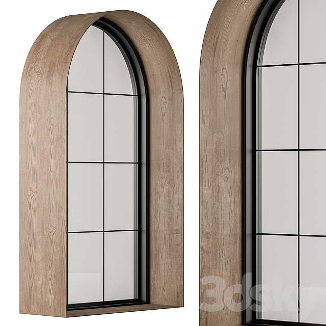 Modern Arched Windows Set 22 3DS Max Model - thumbnail 3