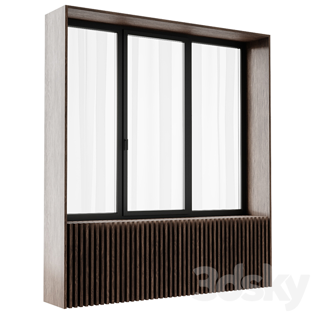 Modern windows 2 3DS Max Model - thumbnail 3