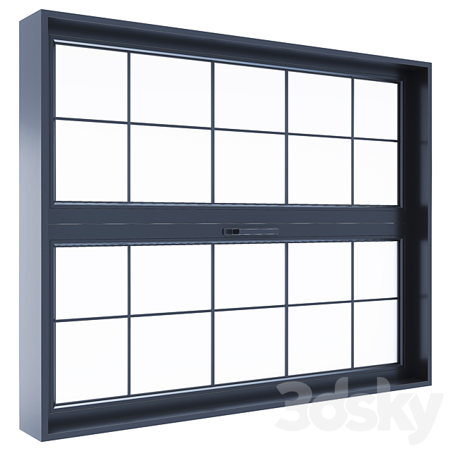 Modern windows 3 3DS Max Model - thumbnail 6