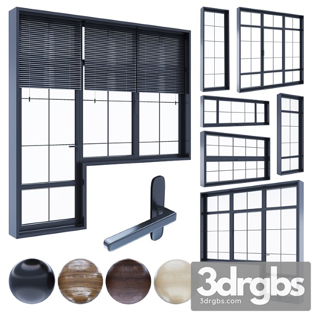 Modern Windows 3 3dsmax Download - thumbnail 1