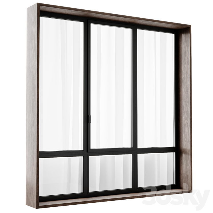 modern windows 3DS Max Model - thumbnail 2