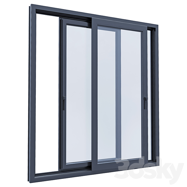 Modern windows modern windows 4 3DS Max Model - thumbnail 4