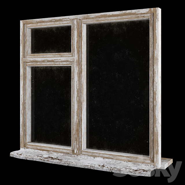 Old window 3DS Max Model - thumbnail 2