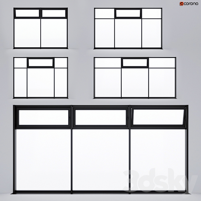 Panoramic glazing 3DSMax File - thumbnail 1