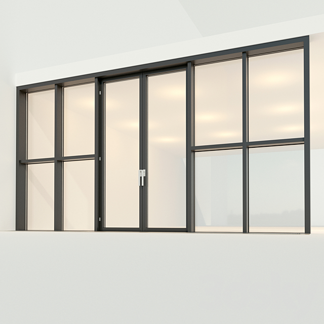 Panoramic glazing. Stained glass window 22 3ds Max - thumbnail 2