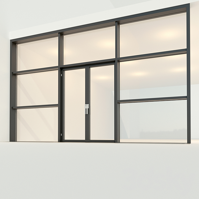 Panoramic glazing. Stained glass window 25 3DSMax File - thumbnail 2