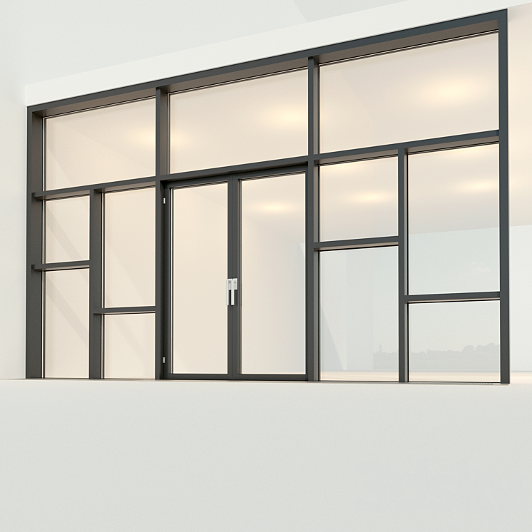 Panoramic glazing. Stained glass window 26 3DS Max - thumbnail 2