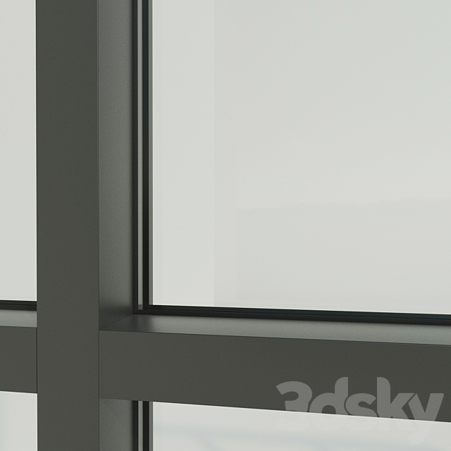 Panoramic glazing. Stained glass window 3DSMax File - thumbnail 3