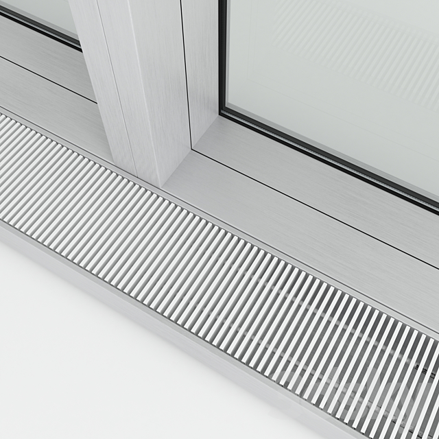 Panoramic window in the floor with radiator 3DS Max Model - thumbnail 2