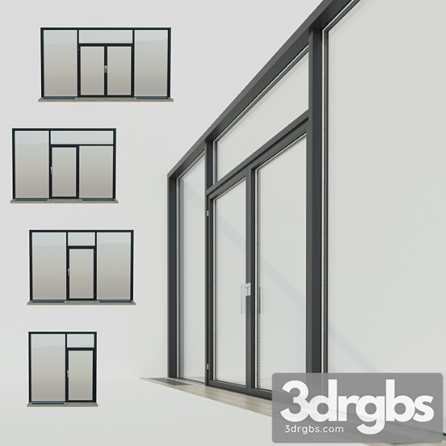 Panoramic windows. stained glass.5 3dsmax Download - thumbnail 1