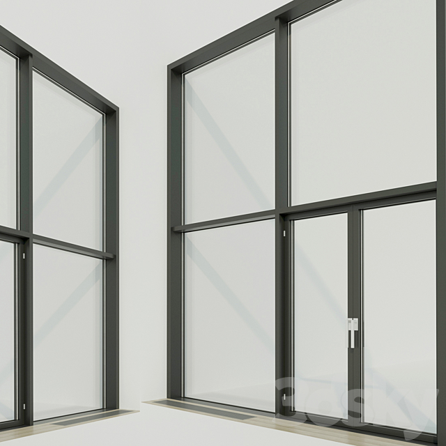 Panoramic windows. Stained Glass.6 3DSMax File - thumbnail 3