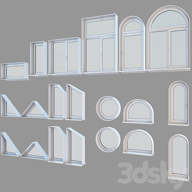 Plastic windows 3DSMax File - thumbnail 2