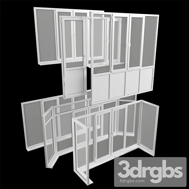 Rehau Window Euro Design 3dsmax Download - thumbnail 1