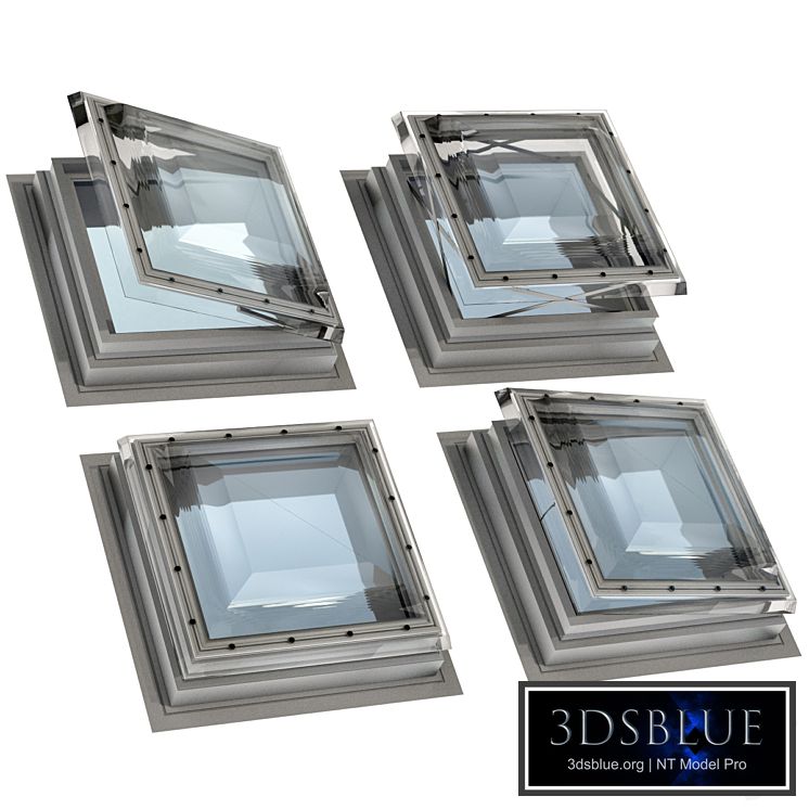 Roof window hatch aerator dormer attic skylights 3DS Max - thumbnail 3