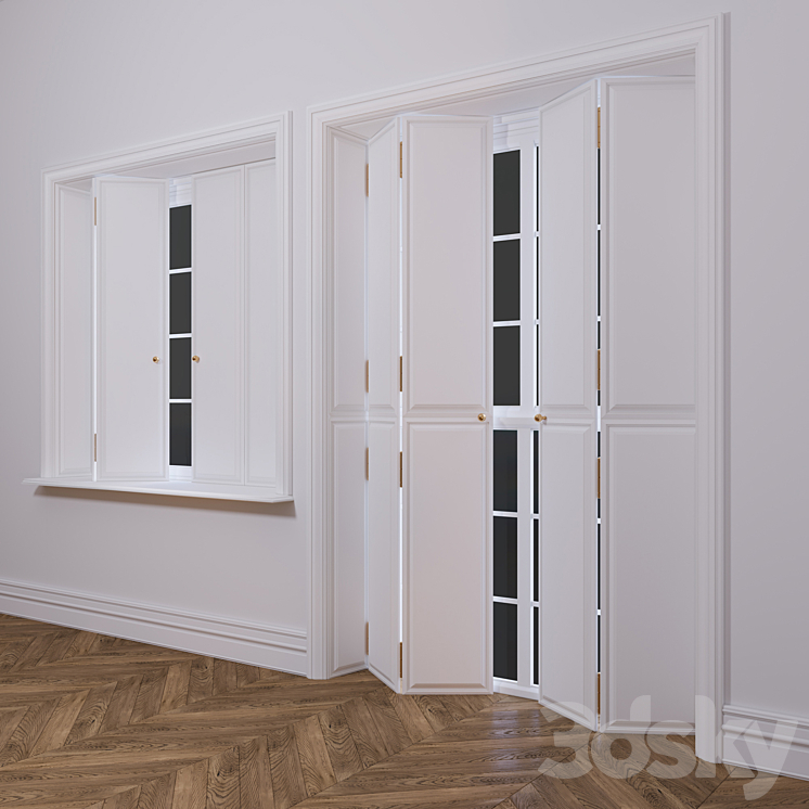 Set of classic windows 3DS Max - thumbnail 1