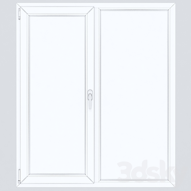 Set of plastic windows 01 3ds Max - thumbnail 2