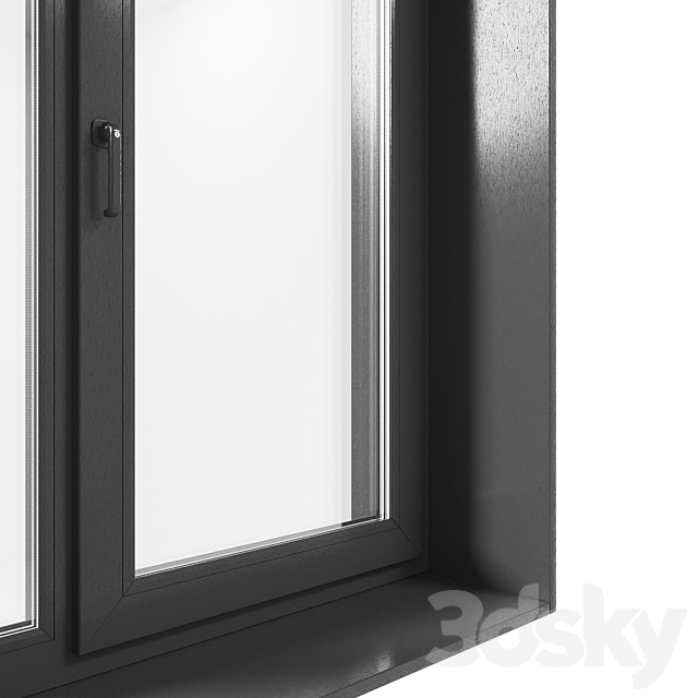 Set of windows and loggias (minimalism) 3DS Max Model - thumbnail 3