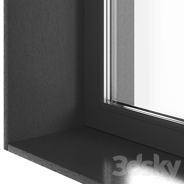 Set of windows and loggias (minimalism) 3DS Max Model - thumbnail 6