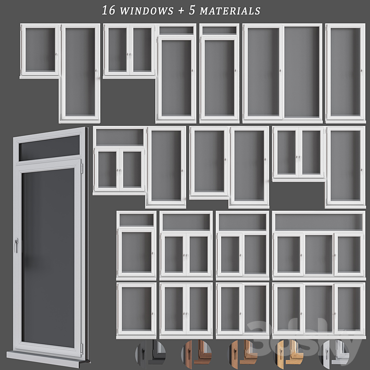 set__plastic_windows 3DS Max Model - thumbnail 1