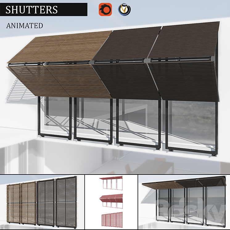 Shutters 3DS Max - thumbnail 1