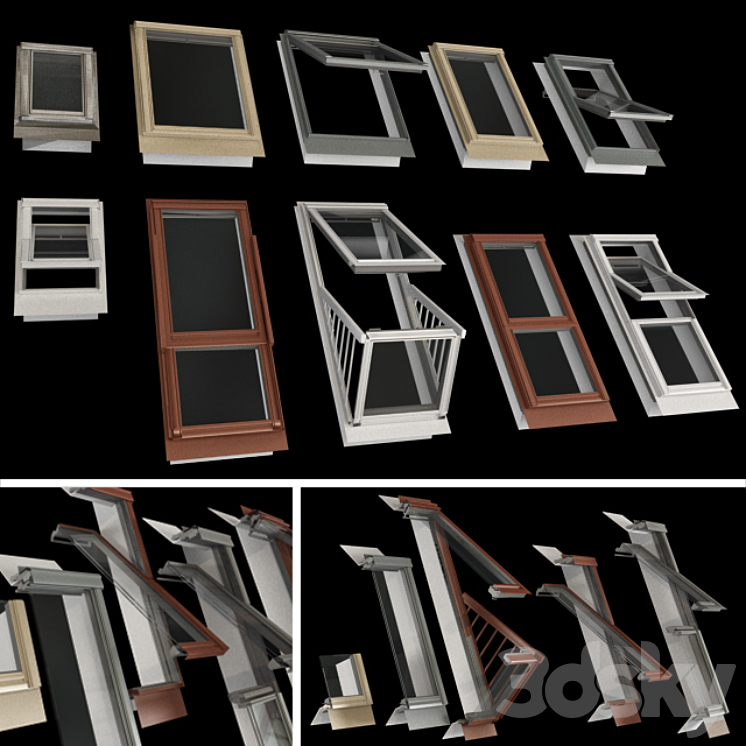 Skylights 3DS Max Model - thumbnail 1