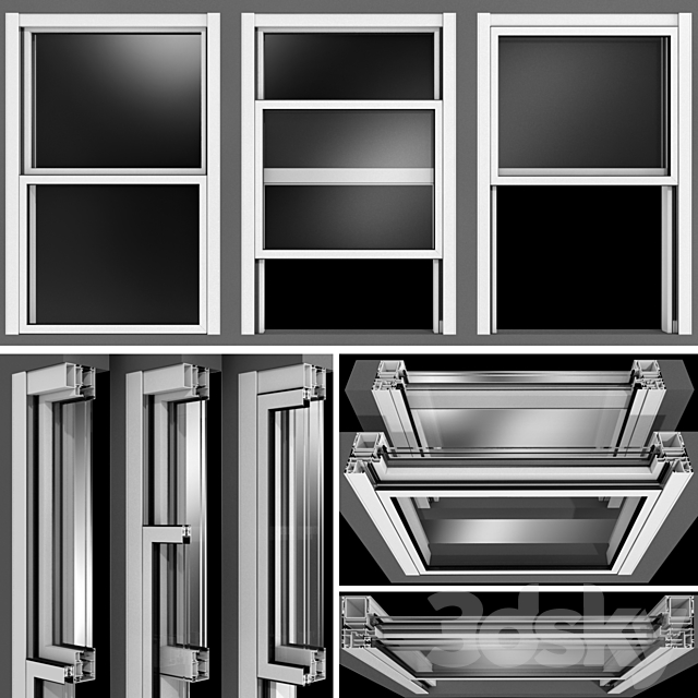 Sliding Windows _ Sliding Windows 3DSMax File - thumbnail 1