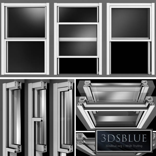 Sliding Windows \/ Sliding Windows 3DS Max - thumbnail 3