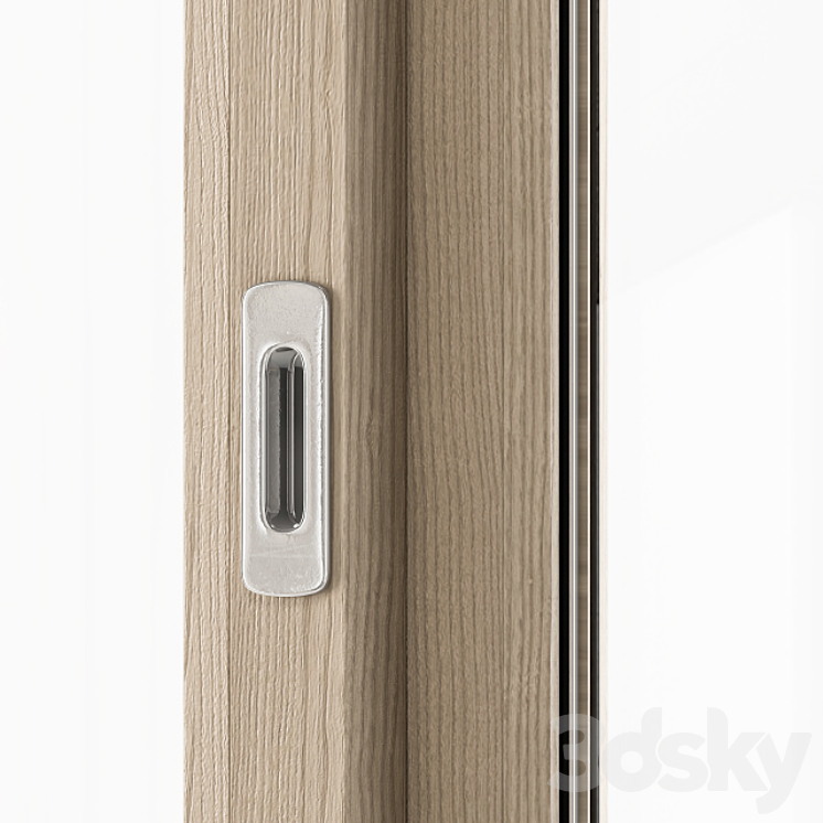 Sliding Wooden Window Modern – Windows Set 02 3DS Max - thumbnail 2