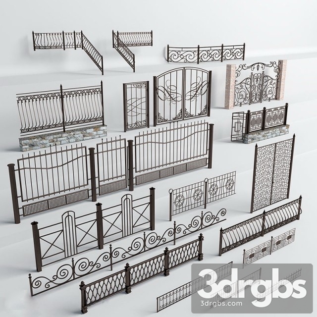 Smithery Gate Set 3dsmax Download - thumbnail 1