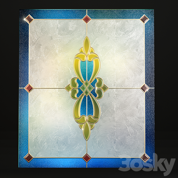 Stained glass 3DS Max Model - thumbnail 1