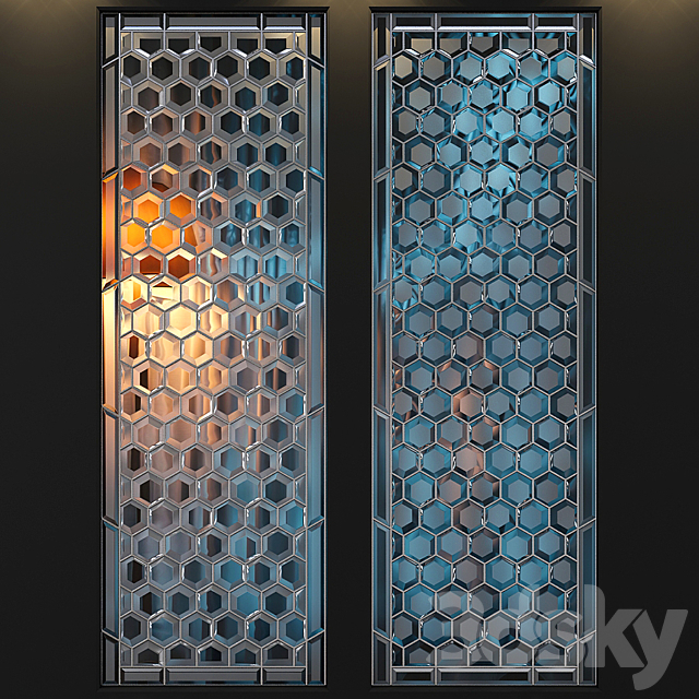 Stained glass set 3ds Max - thumbnail 1