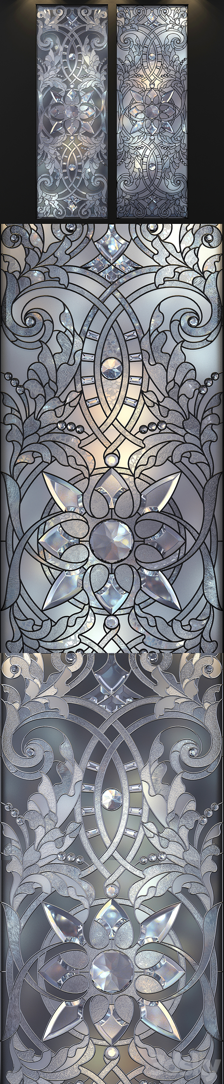 stained-glass window 3DS Max - thumbnail 2