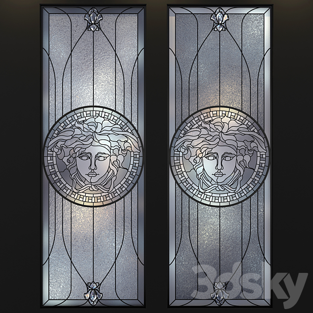 Stained-glass window VERSACE 3ds Max - thumbnail 1