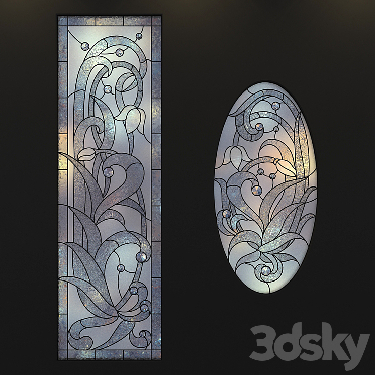 Stained-glass windows a set of 3DS Max - thumbnail 1