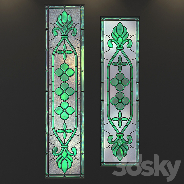 Stained-glass windows a set of 3DS Max Model - thumbnail 2