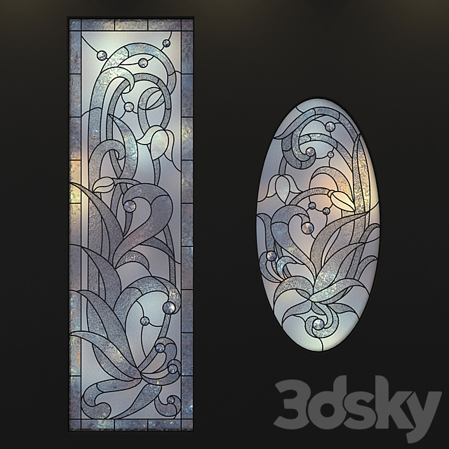 Stained-glass windows. a set of 3DSMax File - thumbnail 1