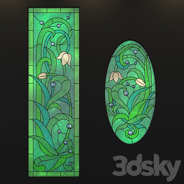 Stained-glass windows. a set of 3DSMax File - thumbnail 2