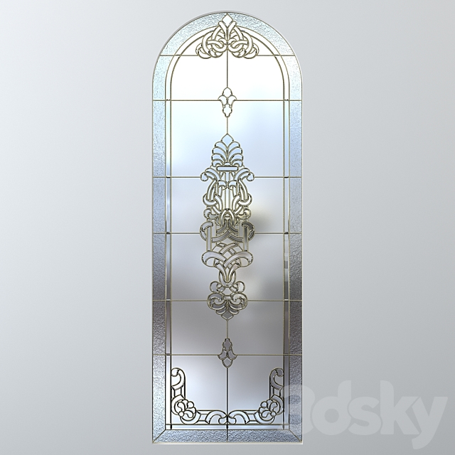 Stained glass with arch 3ds Max - thumbnail 2