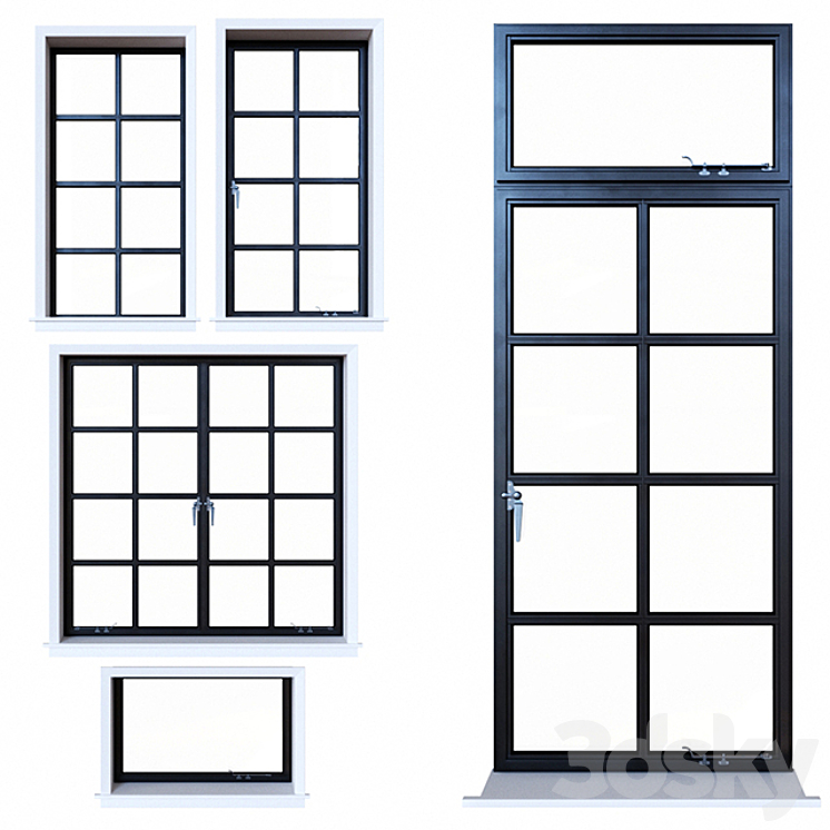 Steel Windows 3DS Max - thumbnail 1