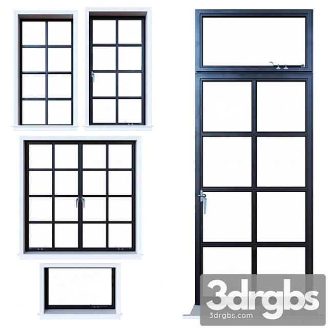 Steel windows 3dsmax Download - thumbnail 1