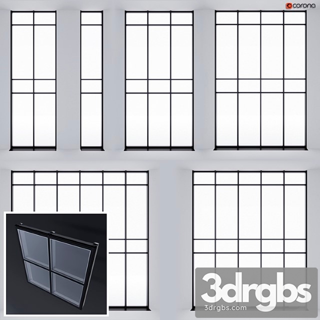 Structural glazing 1 3dsmax Download - thumbnail 1